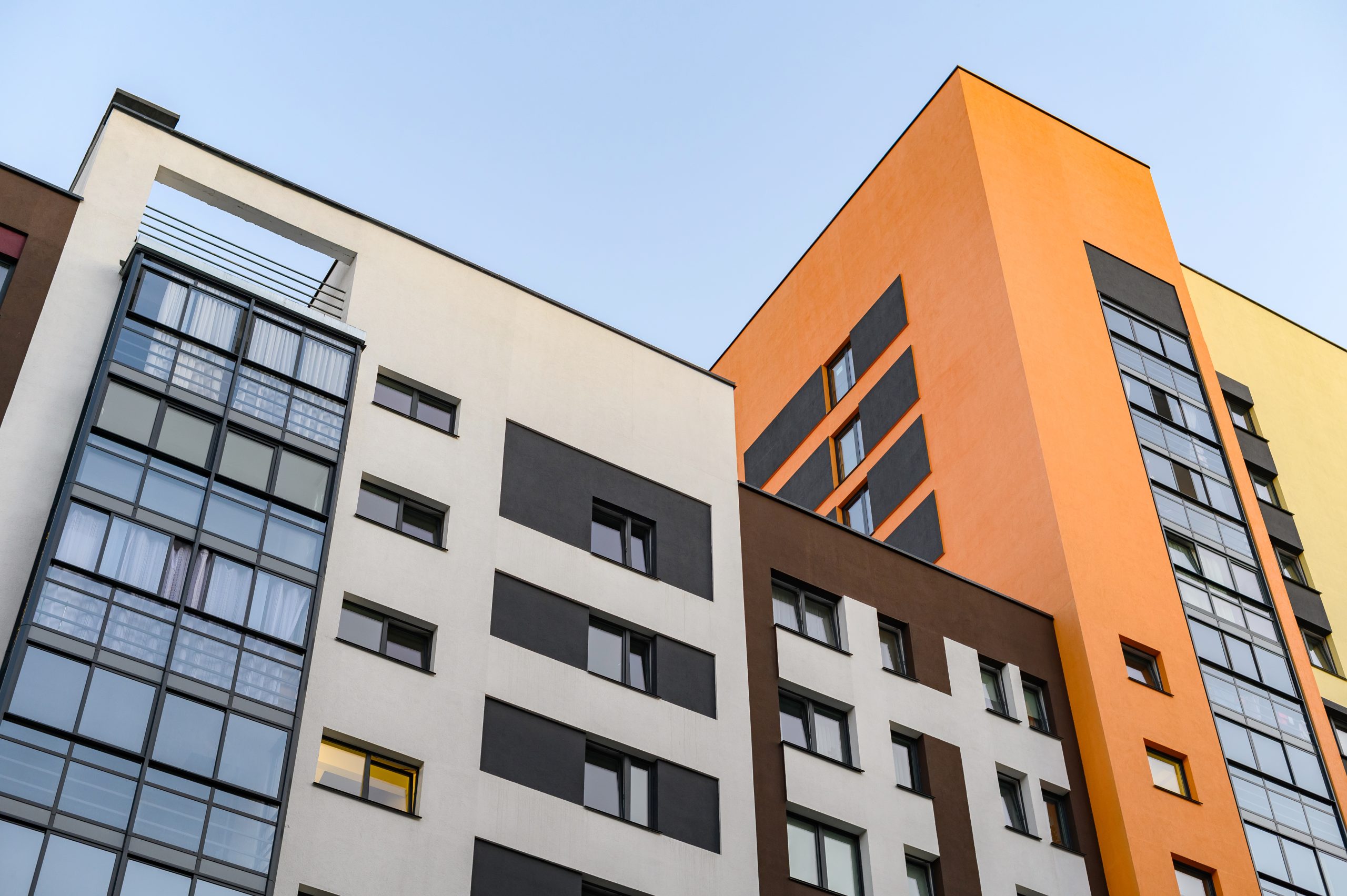 homedecor Exterior 13 EU Modern european complex of apartment buildings. And outdoor facilities. Mixed media.