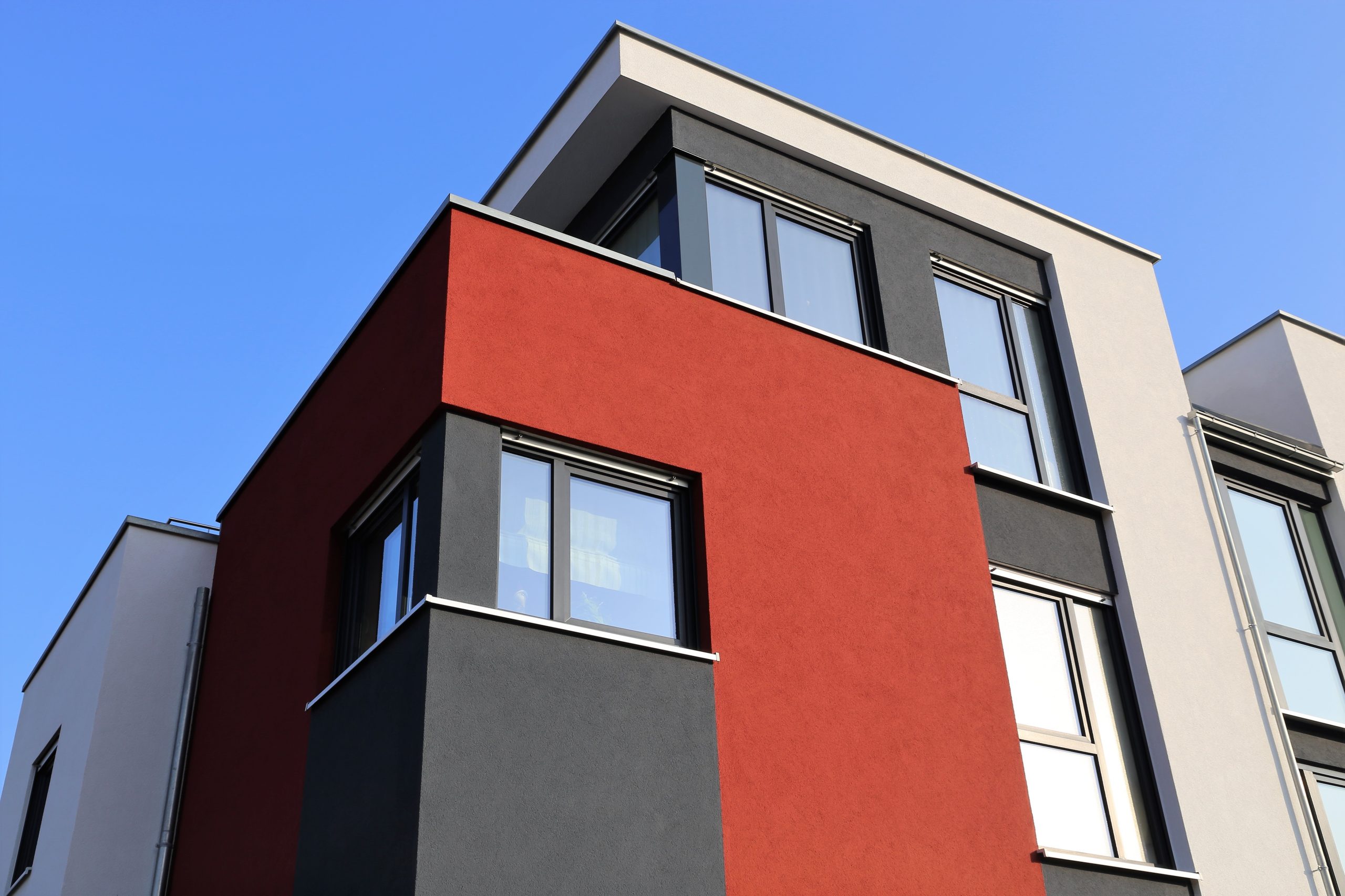 homedecor Exterior 11 Residential home with modern facade painting, exterior shot