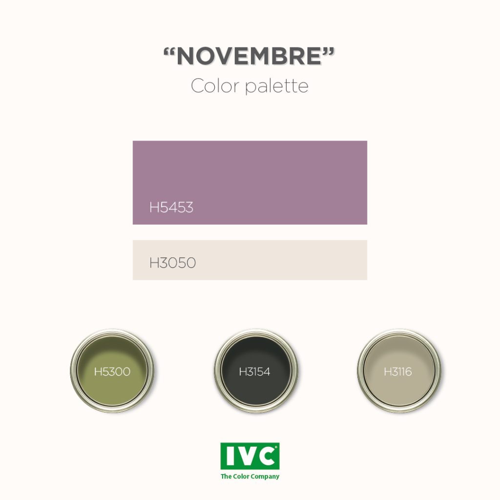 I Colori del mese di Novembre sono l'H5453 e l'H3050 1 novembre color palette 11